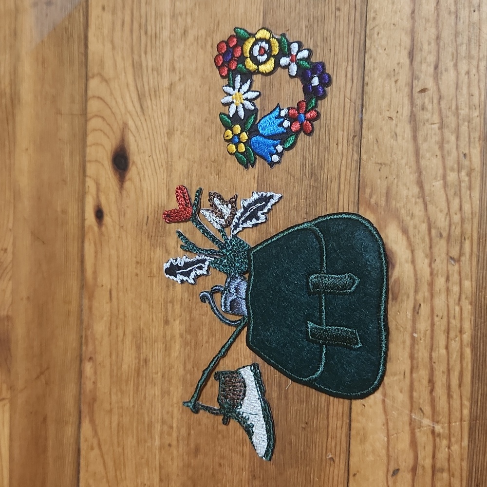 German Embroidered Iron On/Sew On Patches New!